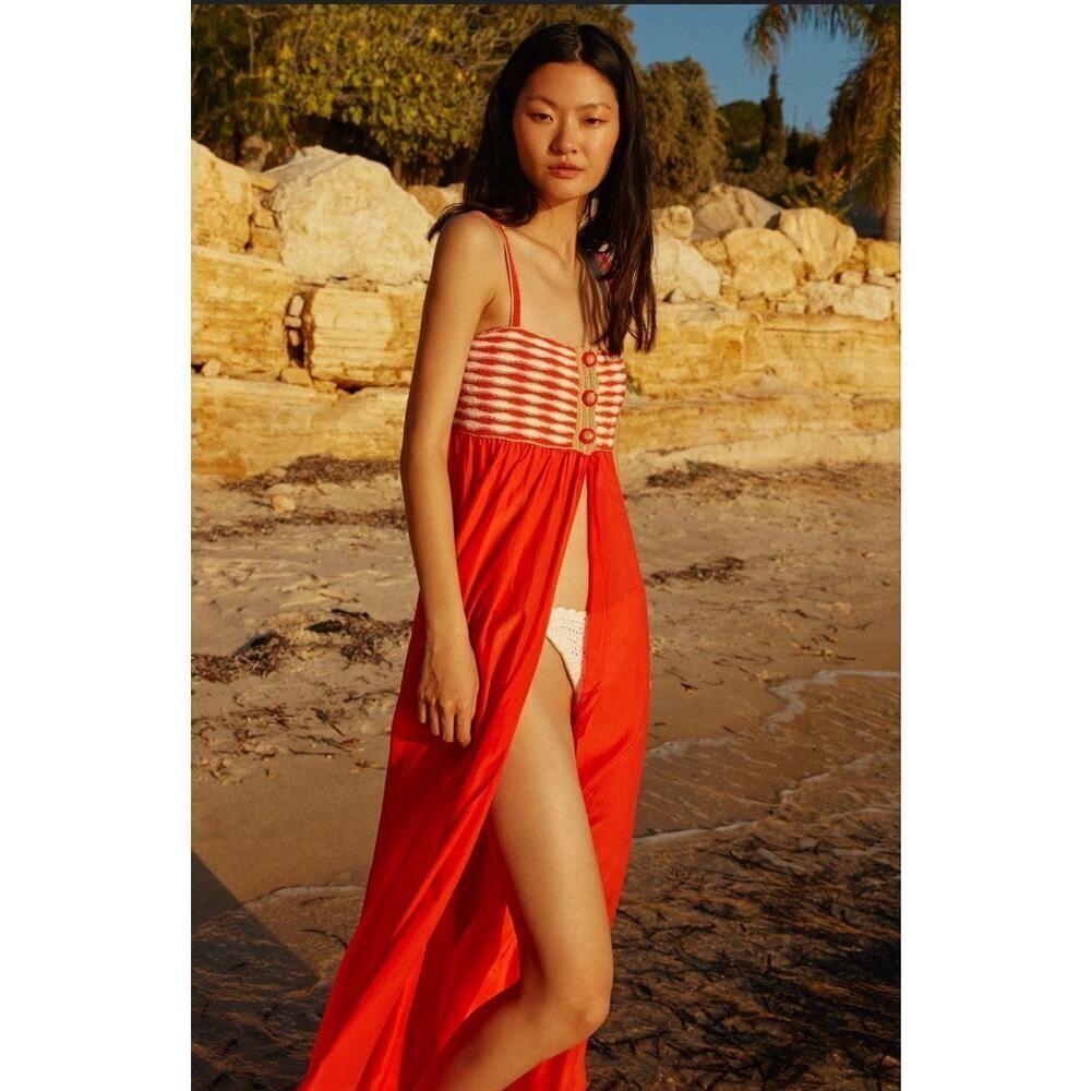 MYBEACHYSIDE Anouk Empire Waist Maxi Dress - S - NWT